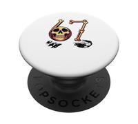 67 meme bones skeleton t-shirt Six Seven Sweatshirts PopSockets Adhesive PopGrip