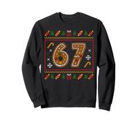 67 Meme Candy Cane Gingerbread Christmas Ugly Sweater Xmas Sweatshirt