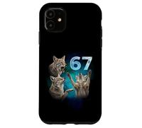 67 Meme Coyote Howling at The Moon Six Seven Case for iPhone 11