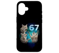 67 Meme Coyote Howling at The Moon Six Seven Case for iPhone 16