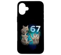 67 Meme Coyote Howling at The Moon Six Seven Case for iPhone 16 Plus