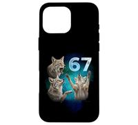 67 Meme Coyote Howling at The Moon Six Seven Case for iPhone 16 Pro Max