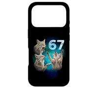 67 Meme Coyote Howling at The Moon Six Seven Case for iPhone 17 Pro
