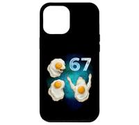67 Meme Fried Egg Howling at The Moon Six Seven Case for iPhone 12 Pro Max