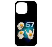 67 Meme Fried Egg Howling at The Moon Six Seven Case for iPhone 15 Pro Max
