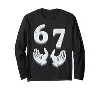67 Meme Funny 6 7 Men Women Kids Boys Girls Youth Teen Long Sleeve T-Shirt