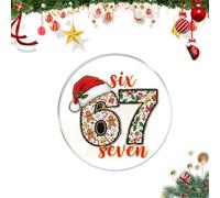 67 Meme Funny Christmas Ornaments 2025, 6 7 Ornament, Funny Ornament for Exchange, Hilarious Christmas Tree Ornaments Gift for Teens, Stocking Stuffer, Naughty Holiday Decor