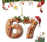 67 Meme Funny Christmas Ornaments 2025, 6 7 Ornament, Funny Ornament for Exchange, Hilarious Christmas Tree Ornaments Gift for Teens, Stocking Stuffer, Naughty Holiday Decor