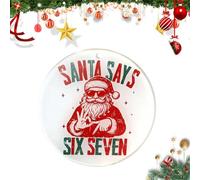 67 Meme Funny Christmas Ornaments 2025, 6 7 Ornament, Funny Ornament for Exchange, Hilarious Christmas Tree Ornaments Gift for Teens, Stocking Stuffer, Naughty Holiday Decor