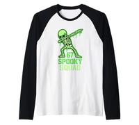 67 Meme Halloween Skeleton 6 7 Brainrot Six Seven Kids Boys Raglan Baseball Tee