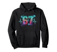 67 Meme Jellyfish Heartbeat Funny Six Seven Gen Alpha Slang Pullover Hoodie