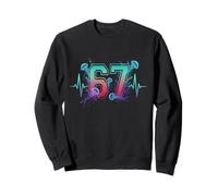 67 Meme Jellyfish Heartbeat Funny Six Seven Gen Alpha Slang Sweatshirt