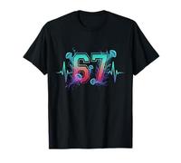 67 Meme Jellyfish Heartbeat Funny Six Seven Gen Alpha Slang T-Shirt