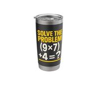 67 Meme Math Teacher Funny School 6-7 Brain Rot Six Seven Stainless Steel Insulated Tumbler