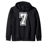 67 Meme Number 7 7th Men Women Kids Boys Girls Youth Teen Zip Hoodie