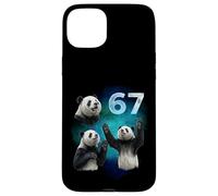 67 Meme Panda Howling at The Moon Six Seven Case for iPhone 15 Plus