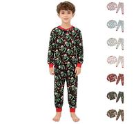 67 Meme Pyjamas Boys Girls Six Seven Number 6 7 Pjs Christmas Pajamas Set Shirt Sleepwear Long Sleeve Tops And Pants 2 Piece Outfit 67 T Shirt Halloween Blackish Green