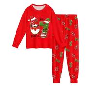 67 Meme Pyjamas Set Boys Girls Sleepwear Six Seven Number 6 7 Christmas Long Sleeve Pjs Tops and Pants 2 Piece Outfit for Boys Girls