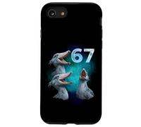 67 Meme Shoebill Howling at The Moon Six Seven Case for iPhone SE (2020) / 7/8