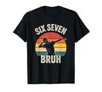 67 Meme Six Seven Bruh Dabbing Funny T-Shirt