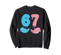 67 Meme Six Seven Ice Cream Drip Funny Gen Alpha Slang Sweatshirt