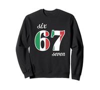 67 Meme Six Seven Italy Flag Gen Alpha Slang Sweatshirt