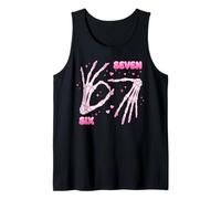 67 Meme Six Seven Skeleton Nail Tech Funny Manicurist Nail Tank Top