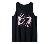 67 Meme Six Seven Skeleton Nail Tech Funny Manicurist Nail Tank Top