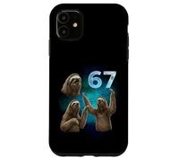 67 Meme Sloth Howling at The Moon Six Seven Case for iPhone 11