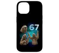 67 Meme Sloth Howling at The Moon Six Seven Case for iPhone 14