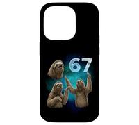 67 Meme Sloth Howling at The Moon Six Seven Case for iPhone 14 Pro