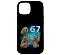 67 Meme Sloth Howling at The Moon Six Seven Case for iPhone 15