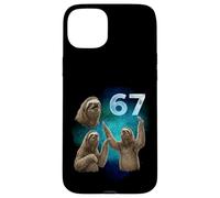 67 Meme Sloth Howling at The Moon Six Seven Case for iPhone 15 Plus