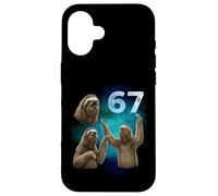 67 Meme Sloth Howling at The Moon Six Seven Case for iPhone 16