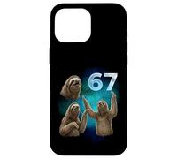 67 Meme Sloth Howling at The Moon Six Seven Case for iPhone 16 Pro Max
