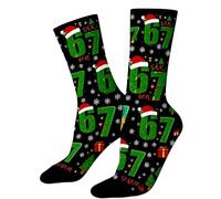67 Meme Socks for Boys Girls Women Men Six Seven Meme Design Christmas Jumper 2025 Funny 6 7 Baseball Socks