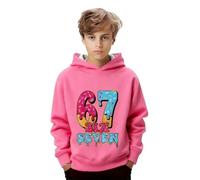 67 Meme Sweatshirt Six Seven Kids Six Seven Number Hoodies Boys Girls Uk Pullovers 6 7 Christmas Cute Casual Lightweight Long Sleeve Tops Winter Warm Christmas Festival Essentials Soft for Kids UK