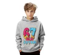67 Meme Sweatshirt Six Seven Kids Six Seven Number Hoodies Boys Girls Uk Pullovers 6 7 Christmas Cute Casual Lightweight Long Sleeve Tops Winter Warm Christmas Festival Essentials Soft for Kids UK