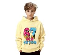 67 Meme Sweatshirt Six Seven Kids Six Seven Number Hoodies Boys Girls UK Pullovers 6 7 Christmas Cute Casual Lightweight Long Sleeve Tops Winter Warm Christmas Festival Essentials Soft for Kids UK