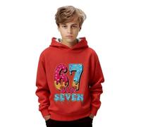 67 Meme Sweatshirt Six Seven Kids Six Seven Number Hoodies Boys Girls Uk Pullovers 6 7 Christmas Cute Casual Lightweight Long Sleeve Tops Winter Warm Christmas Festival Essentials Soft for Kids UK