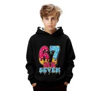 67 Meme Sweatshirt Six Seven Kids Six Seven Number Hoodies Boys Girls UK Pullovers 6 7 Christmas Cute Casual Lightweight Long Sleeve Tops Winter Warm Christmas Festival Essentials Soft for Kids UK