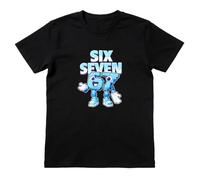 67 Meme Tshirt, Italian Brainrot 67 Jumper Kids Black T-Shirt, Steal a Brainrot Six Seven Meme Design Tshirts for Boys Girls Kids, 6 7 Clothing T-Shirts Gifts for Christmas Birthday (Black(11-12Y))