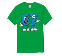 67 Meme Tshirt, Italian Brainrot 67 Jumper Kids Black T-Shirt, Steal a Brainrot Six Seven Meme Design Tshirts for Boys Girls Kids, 6 7 Clothing T-Shirts Gifts for Christmas