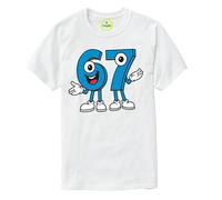 67 Meme Tshirt, Italian Brainrot 67 Jumper Kids Black T-Shirt, Steal a Brainrot Six Seven Meme Design Tshirts for Boys Girls Kids, 6 7 Clothing T-Shirts Gifts for Christmas