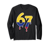 67 Mexico Six Seven Mexican Flag Long Sleeve T-Shirt