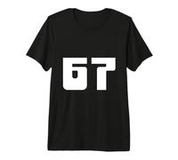 67 Middle East Arabic-Inspired Bold Numeric Design Premium T-Shirt