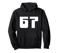 67 Middle East Arabic-Inspired Bold Numeric Design Pullover Hoodie