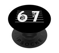 67 Music Note Inspired Numeric Design PopSockets Adhesive PopGrip