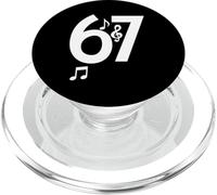 67 Music Notes Number Treble Clef Band Lover Design PopSockets PopGrip for MagSafe