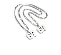 67 Necklace, 67 Number Chain, Women Men'S Number Pendant Necklaces, Numbers Necklaces with Chain, Personalized Chains (A)